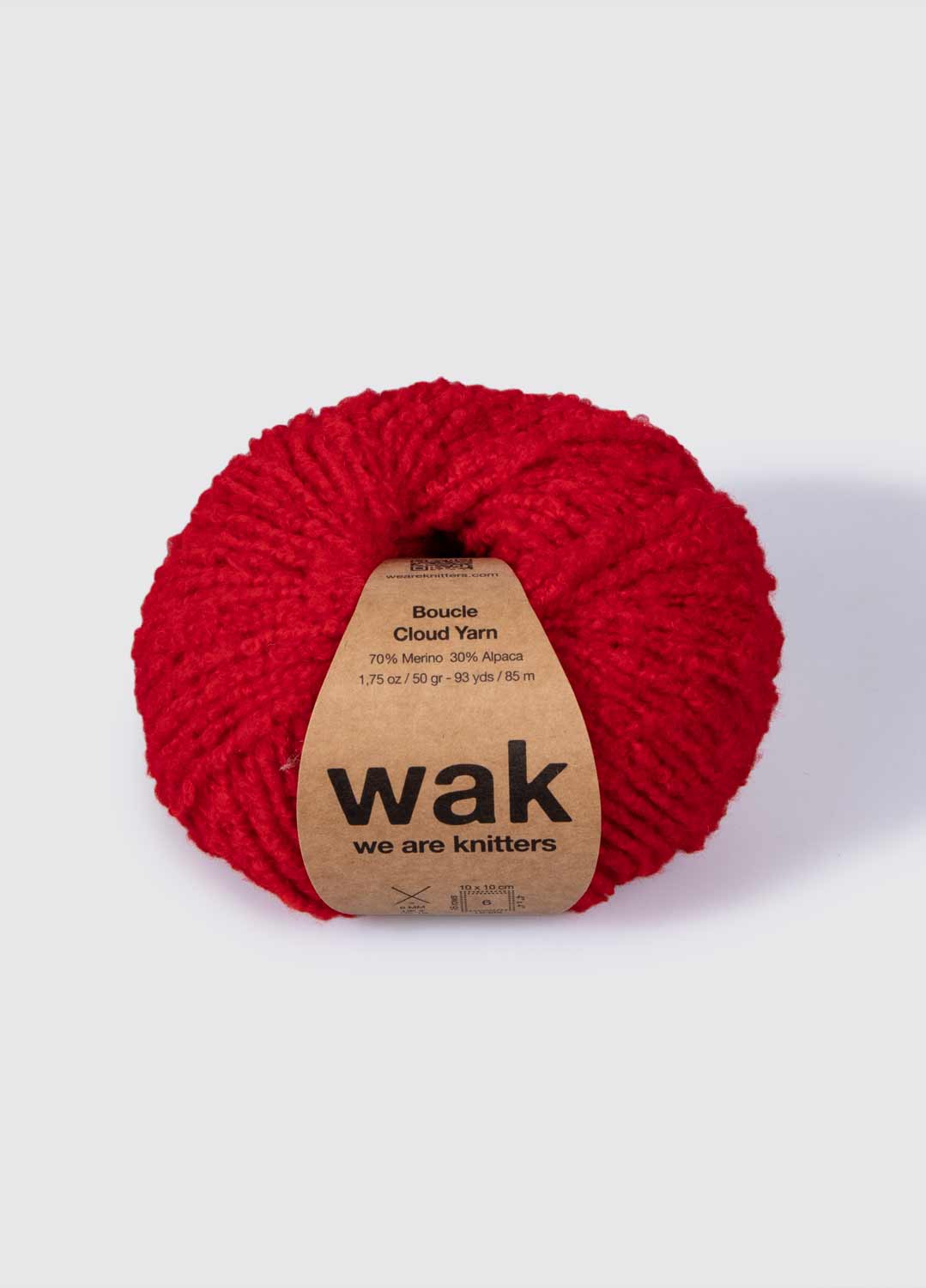 The Boucle Cloud Yarn Poppy Red – We Are Knitters