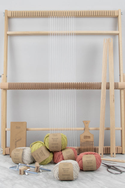 Tea Towel Weaving Kit - Supplies &amp; loom with Pattern - x Studio Stiller - Coming Soon