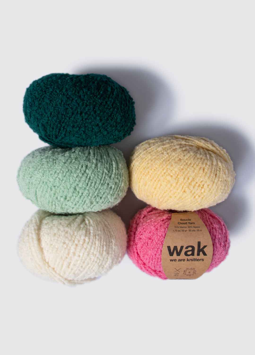 Pack de 5 Ovillos de Boucle Cloud Yarn